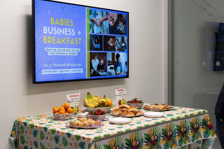 Babies, Business + Breakfast Spring 2019 Pop-Up Event. Photo by Charlene from Van Veit Creative